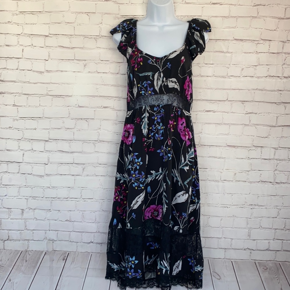 Express floral lace midi dress